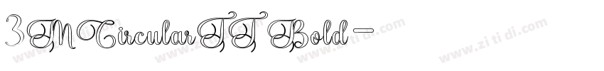 3MCircularTT Bold字体转换